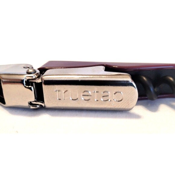 Burgundy Metal Corkscrew Doubled Hinged Waiters Wine Bottle Opener Foil Cutter - Picture 2 of 6